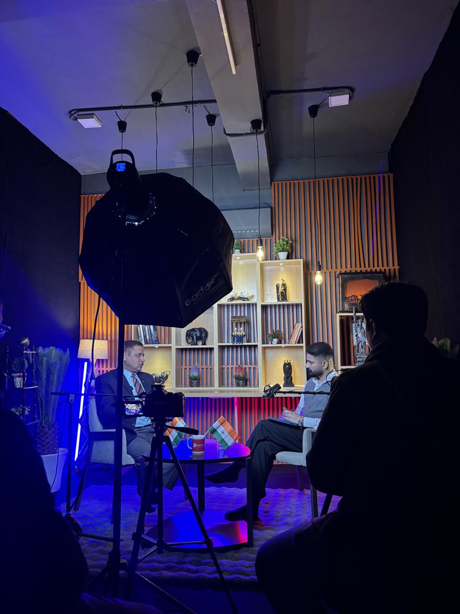 Podcast shoot