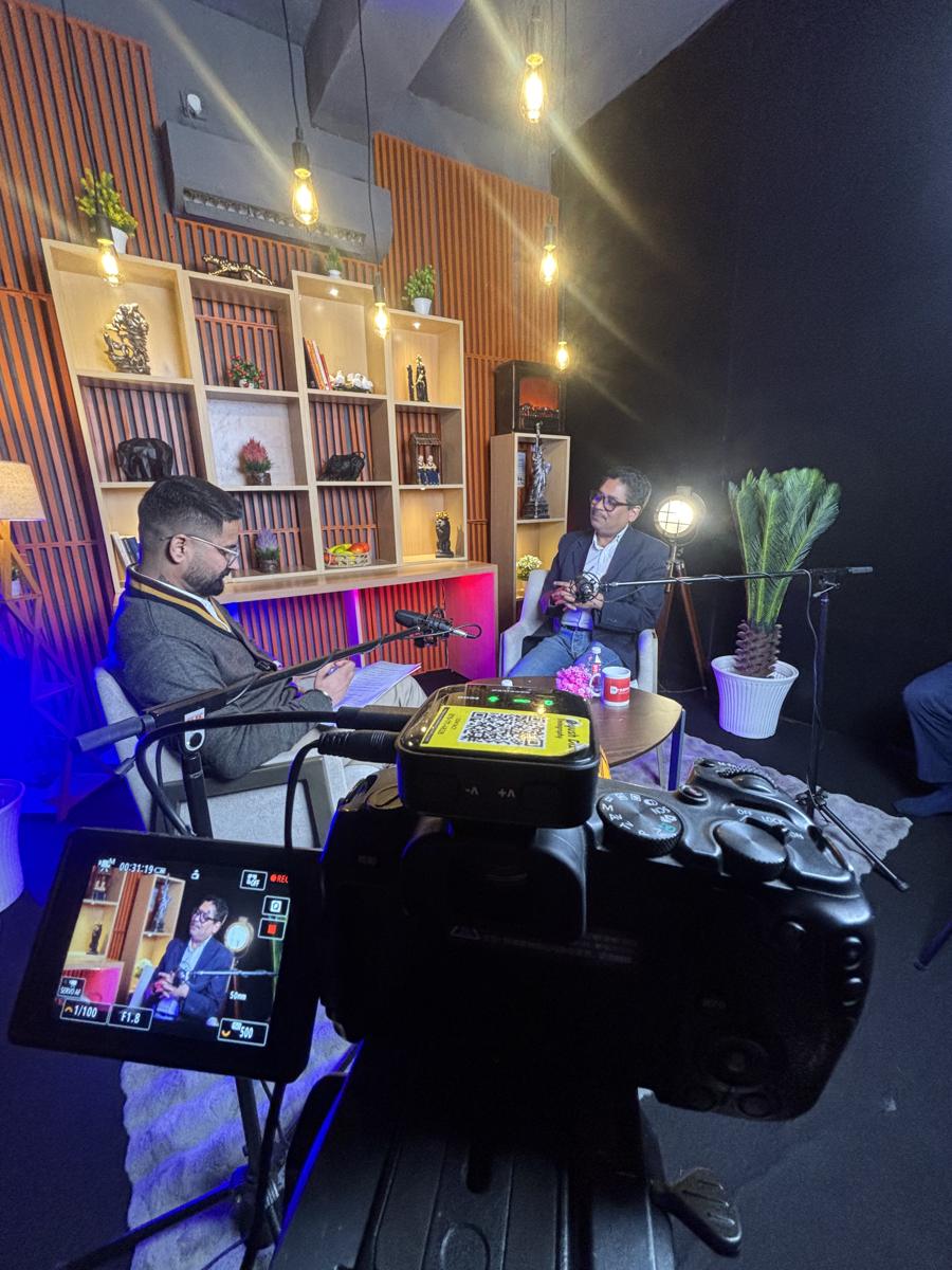 Podcast shoot