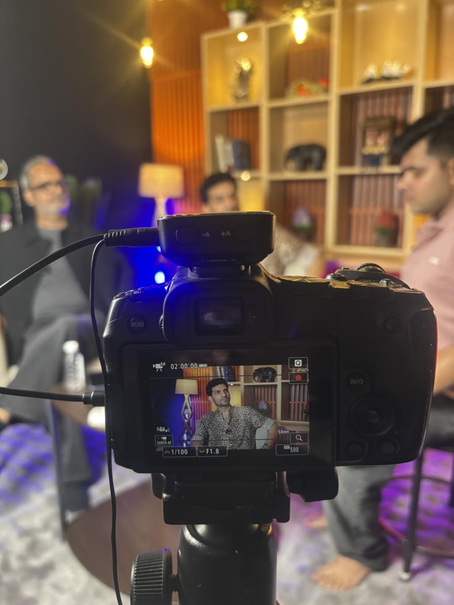 Podcast shoot