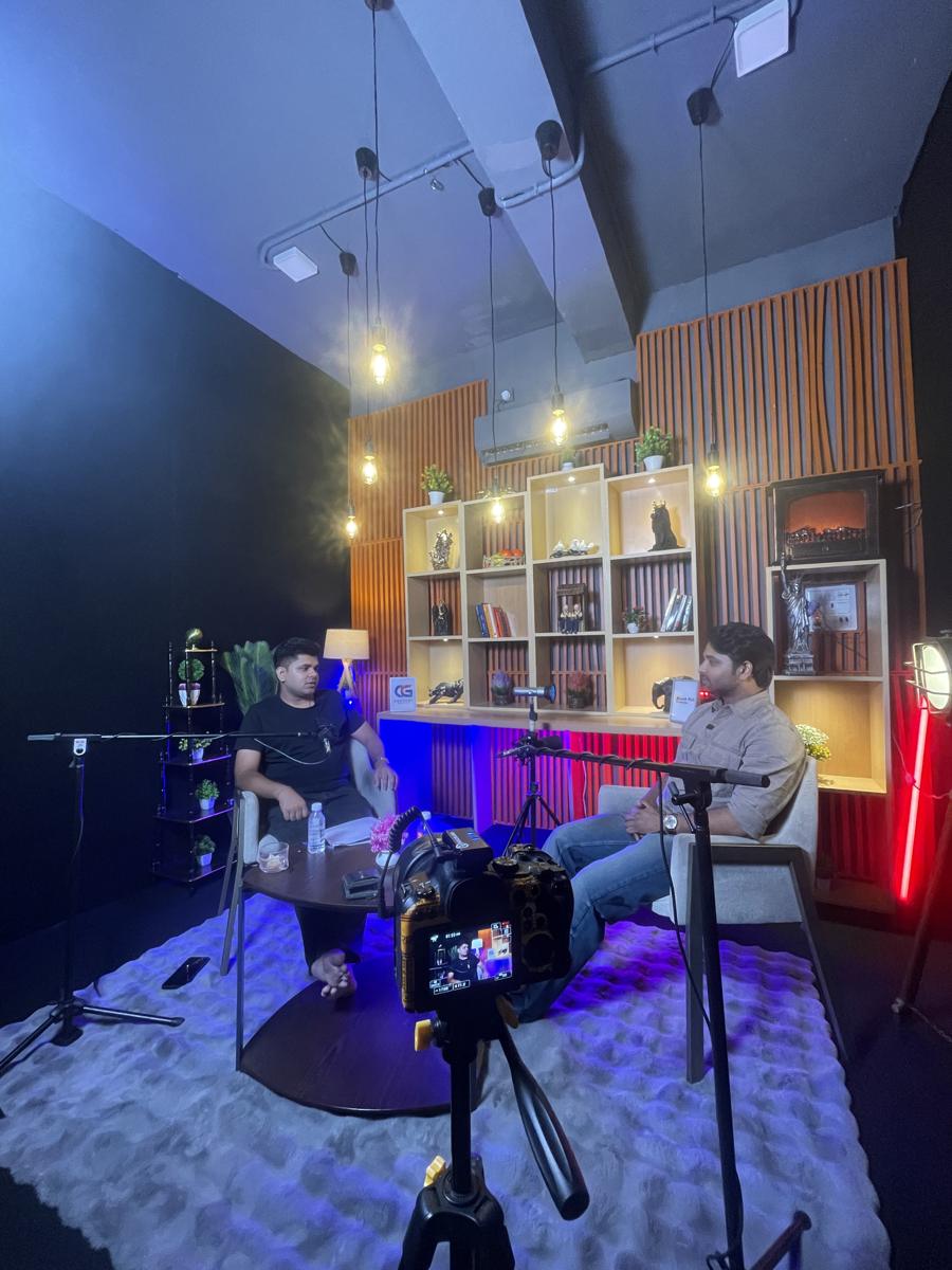 Podcast shoot